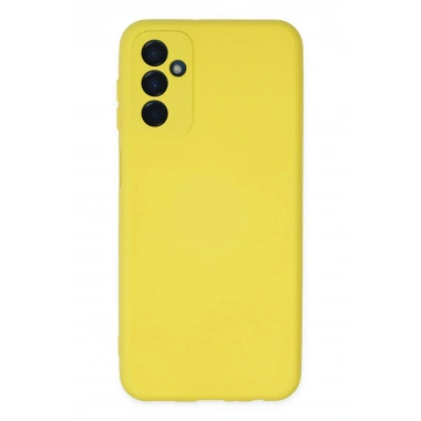 Mey İthalat®  Samsung Galaxy M23 Kılıf Nano içi Kadife Silikon - Sarı