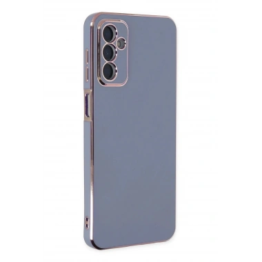 Mey İthalat®  Samsung Galaxy M23 Kılıf Volet Silikon - Mavi