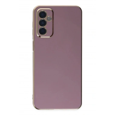 Mey İthalat®  Samsung Galaxy M23 Kılıf Volet Silikon - Mor