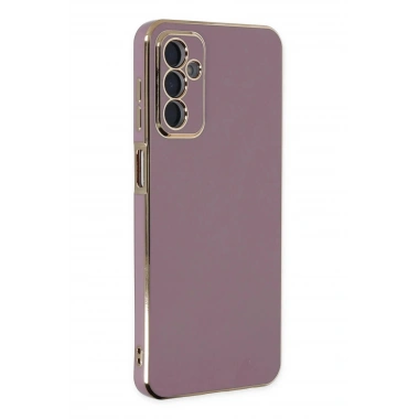 Mey İthalat®  Samsung Galaxy M23 Kılıf Volet Silikon - Mor