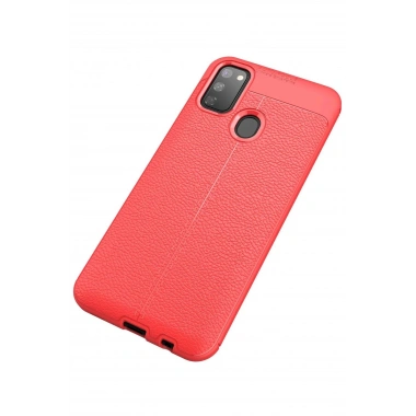 Mey İthalat®  Samsung Galaxy M30S Kılıf Auto Focus Kapak - Kırmızı
