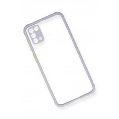 Mey İthalat® Samsung Galaxy M31 Kılıf Miami Şeffaf Silikon - Lila
