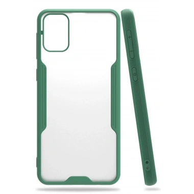 Mey İthalat®  Samsung Galaxy M31 Kılıf Platin Silikon - Yeşil