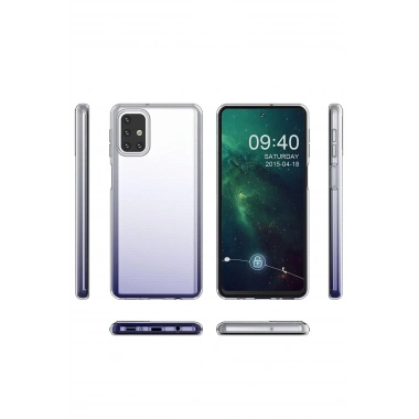 Mey İthalat®  Samsung Galaxy M31S Kılıf Lüx Şeffaf Silikon