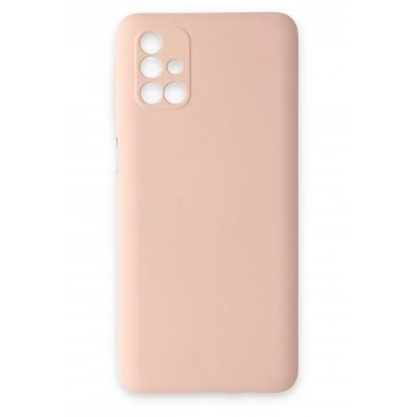 Mey İthalat®  Samsung Galaxy M31S Kılıf Nano içi Kadife Silikon - Pudra