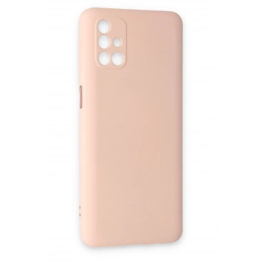 Mey İthalat®  Samsung Galaxy M31S Kılıf Nano içi Kadife Silikon - Pudra