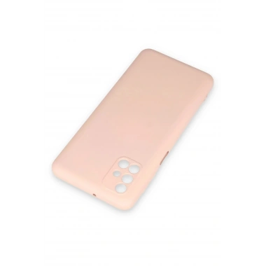 Mey İthalat®  Samsung Galaxy M31S Kılıf Nano içi Kadife Silikon - Pudra
