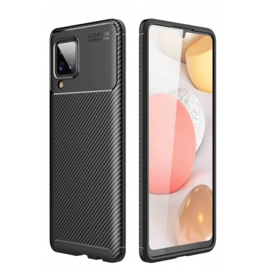 Mey İthalat®  Samsung Galaxy M33 Kılıf Auto Focus Karbon Kapak - Siyah