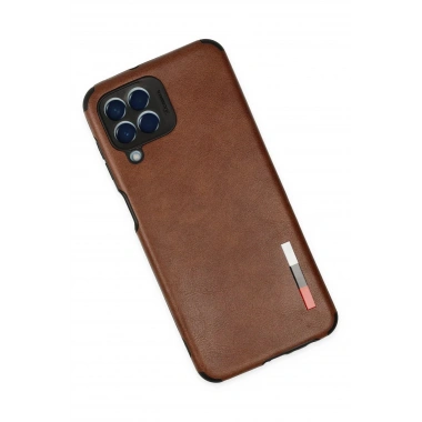 Mey İthalat® Samsung Galaxy M33 Kılıf Loop Deri Silikon - Kahverengi