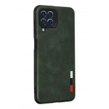 Mey İthalat® Samsung Galaxy M33 Kılıf Loop Deri Silikon - Yeşil
