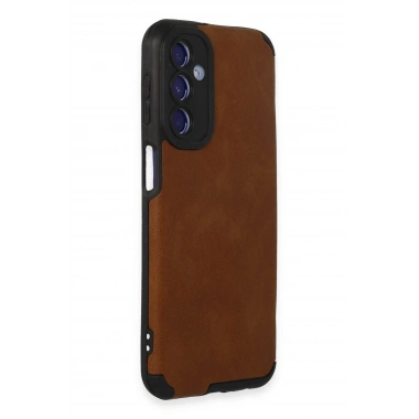 Mey İthalat®  Samsung Galaxy M34 5G Kılıf Loop Deri Silikon - Kahverengi