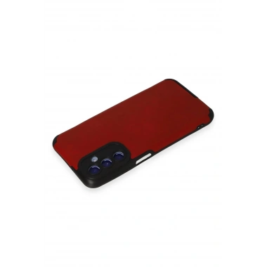 Mey İthalat® Samsung Galaxy M34 5G Kılıf Loop Deri Silikon - Kırmızı
