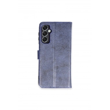Mey İthalat®  Samsung Galaxy M34 5G Kılıf Trend S Plus Kapaklı Kılıf - Lacivert