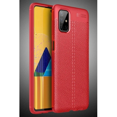 Mey İthalat®  Samsung Galaxy M51 Kılıf Auto Focus Kapak - Kırmızı