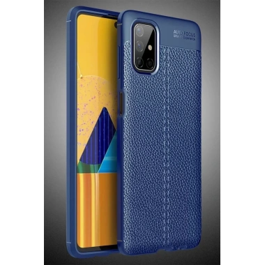 Mey İthalat®  Samsung Galaxy M51 Kılıf Auto Focus Kapak - Lacivert
