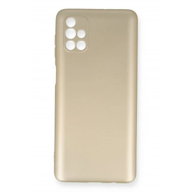 Mey İthalat®  Samsung Galaxy M51 Kılıf First Silikon - Gold