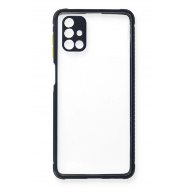 Mey İthalat® Samsung Galaxy M51 Kılıf Miami Şeffaf Silikon - Lacivert