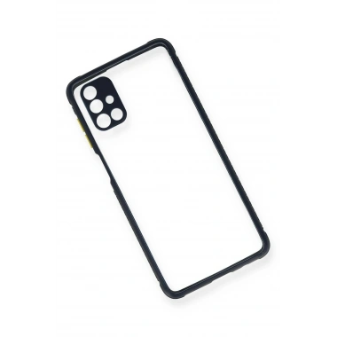 Mey İthalat® Samsung Galaxy M51 Kılıf Miami Şeffaf Silikon - Lacivert