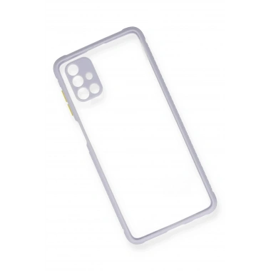Mey İthalat® Samsung Galaxy M51 Kılıf Miami Şeffaf Silikon - Lila