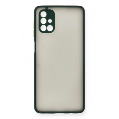 Mey İthalat®  Samsung Galaxy M51 Kılıf Montreal Silikon Kapak - Yeşil
