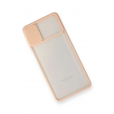 Mey İthalat® Samsung Galaxy M51 Kılıf Palm Buzlu Kamera Sürgülü Silikon - Pembe