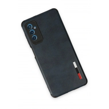 Mey İthalat® Samsung Galaxy M52 5G Kılıf Loop Deri Silikon - Lacivert