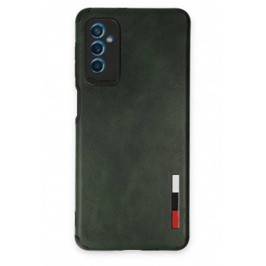 Mey İthalat® Samsung Galaxy M52 5G Kılıf Loop Deri Silikon - Yeşil
