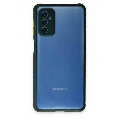 Mey İthalat® Samsung Galaxy M52 5G Kılıf Miami Şeffaf Silikon - Koyu Yeşil