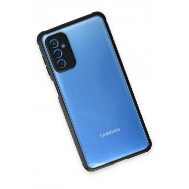 Mey İthalat® Samsung Galaxy M52 5G Kılıf Miami Şeffaf Silikon - Siyah