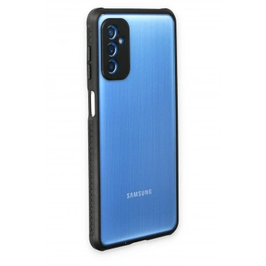 Mey İthalat® Samsung Galaxy M52 5G Kılıf Miami Şeffaf Silikon - Siyah
