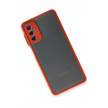 Mey İthalat®  Samsung Galaxy M52 5G Kılıf Montreal Silikon Kapak - Kırmızı