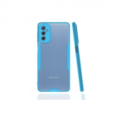 Mey İthalat®  Samsung Galaxy M52 5G Kılıf Platin Silikon - Mavi