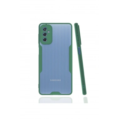 Mey İthalat®  Samsung Galaxy M52 5G Kılıf Platin Silikon - Yeşil