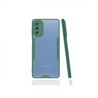 Mey İthalat®  Samsung Galaxy M52 5G Kılıf Platin Silikon - Yeşil