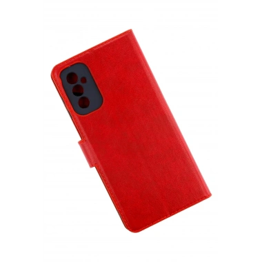 Mey İthalat®  Samsung Galaxy M52 5G Kılıf Trend S Plus Kapaklı Kılıf - Kırmızı