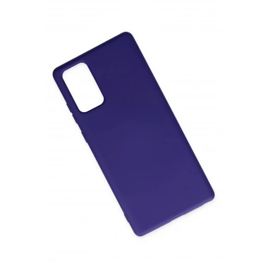 Mey İthalat®  Samsung Galaxy Note 20 Kılıf Nano içi Kadife Silikon - Mor