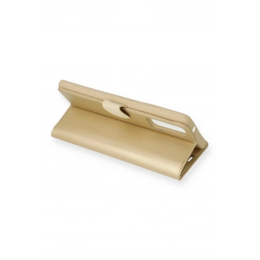 Mey İthalat®  Samsung Galaxy Note 20 Kılıf Trend S Plus Kapaklı Kılıf - Gold