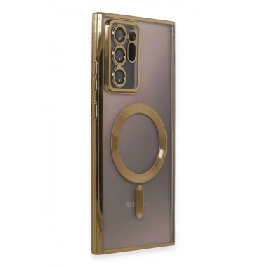 Mey İthalat®  Samsung Galaxy Note 20 Ultra Kılıf Kross Magneticsafe Kapak - Gold