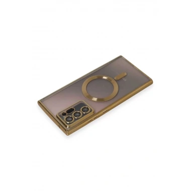 Mey İthalat®  Samsung Galaxy Note 20 Ultra Kılıf Kross Magneticsafe Kapak - Gold