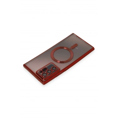 Mey İthalat®  Samsung Galaxy Note 20 Ultra Kılıf Kross Magneticsafe Kapak - Kırmızı