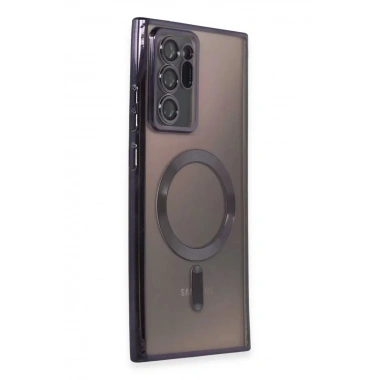 Mey İthalat®  Samsung Galaxy Note 20 Ultra Kılıf Kross Magneticsafe Kapak - Mor