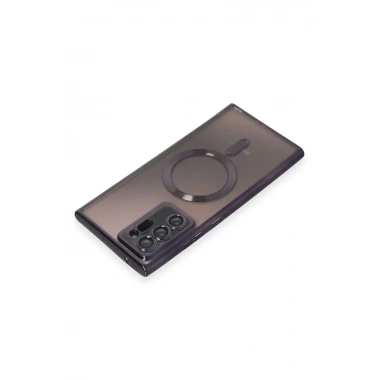 Mey İthalat®  Samsung Galaxy Note 20 Ultra Kılıf Kross Magneticsafe Kapak - Mor