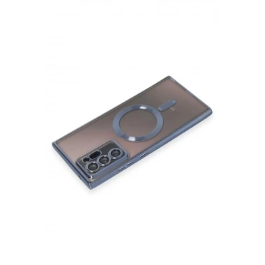 Mey İthalat®  Samsung Galaxy Note 20 Ultra Kılıf Kross Magneticsafe Kapak - Sierra Blue