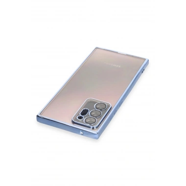 Mey İthalat®  Samsung Galaxy Note 20 Ultra Kılıf  Lensli Silikon - Açık Mavi