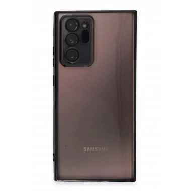 Mey İthalat®  Samsung Galaxy Note 20 Ultra Kılıf  Lensli Silikon - Siyah