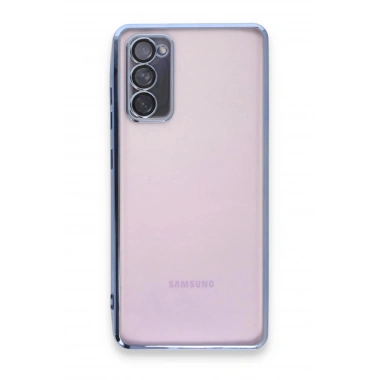 Mey İthalat®  Samsung Galaxy S20 FE Kılıf  Lensli Silikon - Açık Mavi