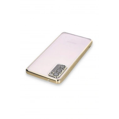 Mey İthalat®  Samsung Galaxy S20 FE Kılıf  Lensli Silikon - Gold
