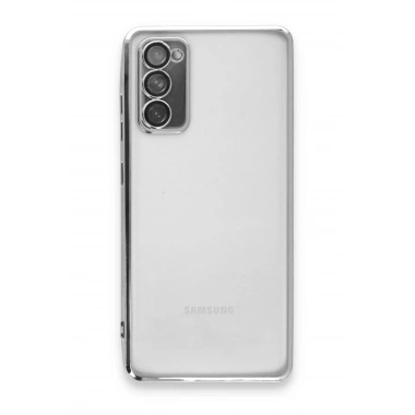 Mey İthalat®  Samsung Galaxy S20 FE Kılıf  Lensli Silikon - Gümüş