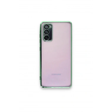 Mey İthalat®  Samsung Galaxy S20 FE Kılıf  Lensli Silikon - Yeşil