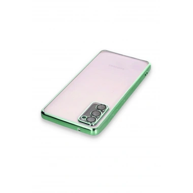 Mey İthalat®  Samsung Galaxy S20 FE Kılıf  Lensli Silikon - Yeşil